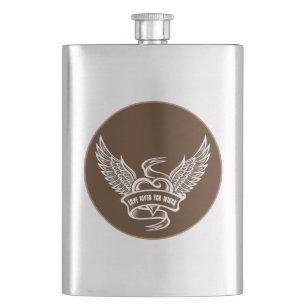  hart met wings, liefde geeft je wonden flacon