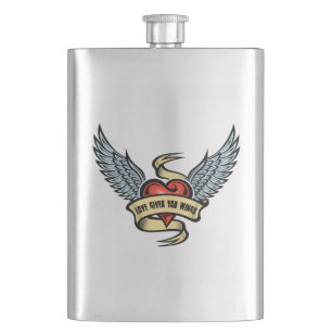  hart met wings, liefde geeft je wonden flacon