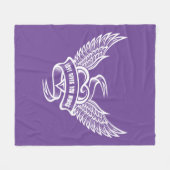  hart met wings, liefde geeft je wonden fleece deken (Voorkant (Horizontaal))
