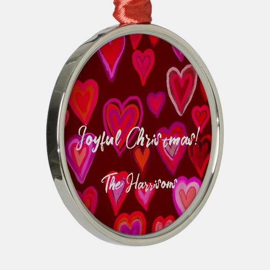 hart metalen ornament (Rechts)