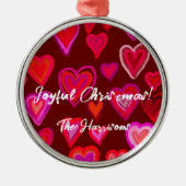 hart metalen ornament (Voorkant)