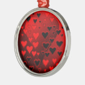 hart metalen ornament (Links)