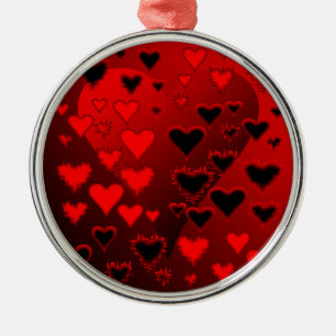 hart metalen ornament