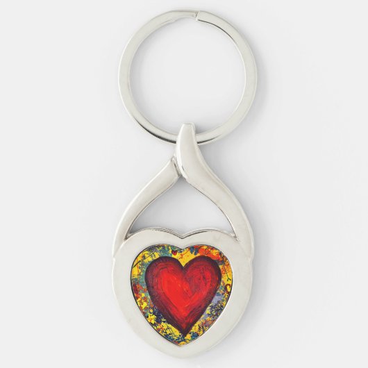 Hart Metalen Sleutelhanger (Voorkant)