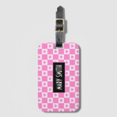 Hart Modern Pink Love Collectie Bagagelabel (Voorkant (verticaal))