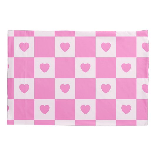 Hart Modern Pink Love Collectie Kussensloop (Achterkant)