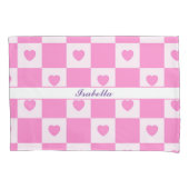 Hart Modern Pink Love Collectie Kussensloop (Voorkant)