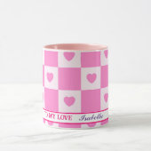 Hart Modern Pink Love Collectie Mok (Midden)