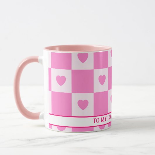 Hart Modern Pink Love Collectie Mok (Links)