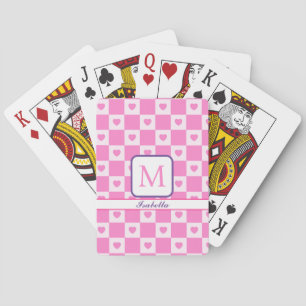 Hart Modern Pink Love Collectie Pokerkaarten