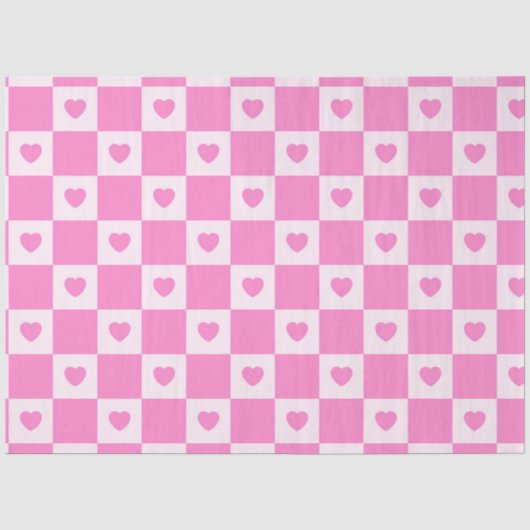 Hart Modern Pink Love Collectie Tissuepapier (Voorkant)