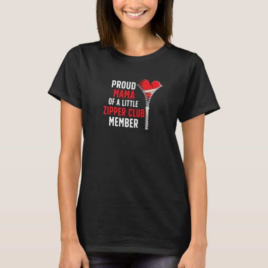 Hart Moeder CHD Krijger Moeder CHD Bewustzijn CHD T-shirt (Voorkant)