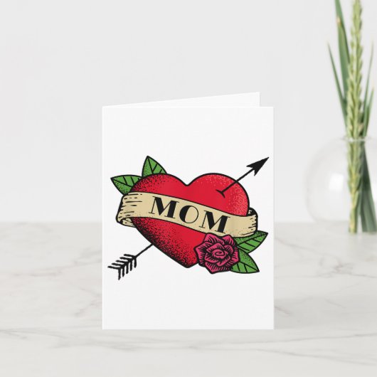 Hart Moeder Tattoo _1  Kaart (Voorkant)
