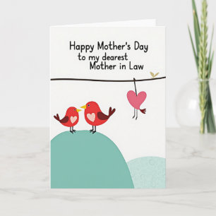 Hart Moederdag Familiekaart Kaart