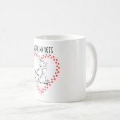 Hart-Mok voor honden en katten Koffiemok (Voorkant rechts)