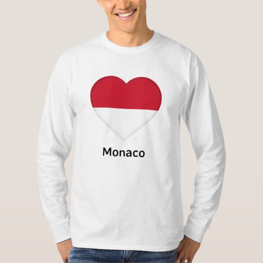 Hart - Monaco Vlag T-Shirt (Voorkant)