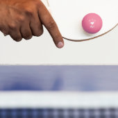 Hart Monogram Bruiloft Pingpongbal (Peddel)