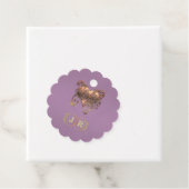 Hart & Monogram Dankjewel - Lavendel Bedankjes Labels (In situ)