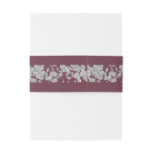 Hart Monogram & Glitter op Lavendel Uitnodigingen Wikkel (Achterkant Voorbeeld)