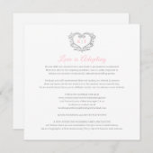 Hart monogram live stream trouwliefde aanpassen aankondiging (Voorkant / Achterkant)