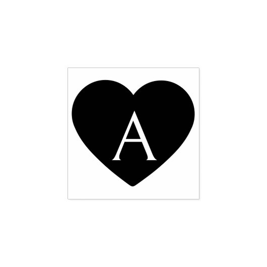 Hart Monogram Stempel (Afrduk)