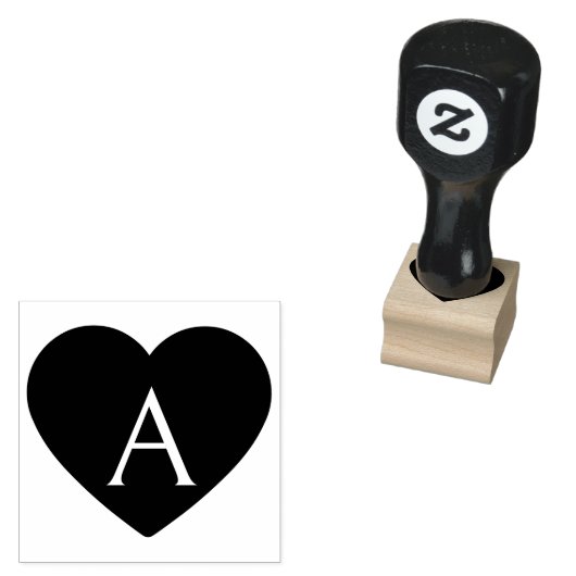 Hart Monogram Stempel (Gestempeld)