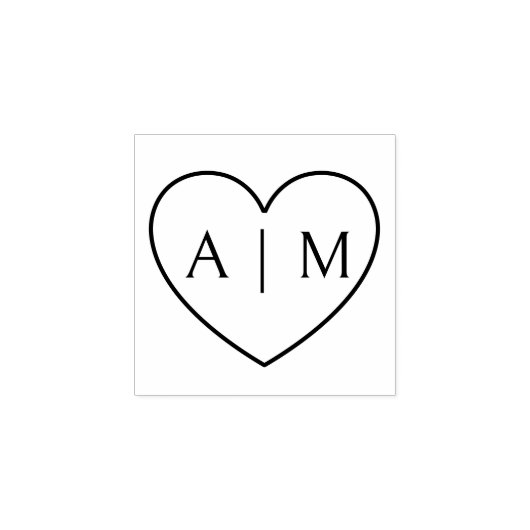 Hart Monogram Stempel (Afrduk)
