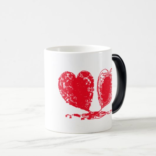 hart morph cup magische mok (Voorkant rechts)
