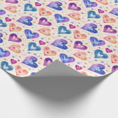 hart motief cadeaupapier (Hoek)