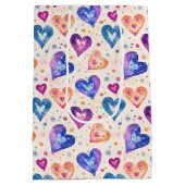 hart motief medium cadeauzakje (Achterkant)