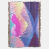 Hart & Mountain Sunset Landschapskunst Deken (Voorkant Verticaal)