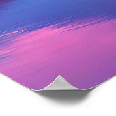 Hart & Mountain Sunset Landschapskunst Poster (Hoek)