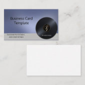 Hart Muzieknoten Vinyl Record Visitekaartje (Voorkant / Achterkant)