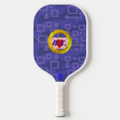 Hart Mystery Blue Tint Squares Pickleball Paddle (Voorkant)