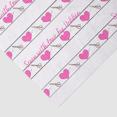 Hart naaigarend, aangepast papier voor klein weefs (Detail)