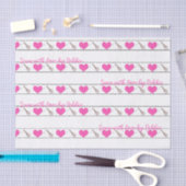 Hart naaigarend, aangepast papier voor klein weefs (Craft)