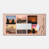 Hart Naam Foto Script Aangepaste Cadeau Bureaumat (Keyboard & Muis)