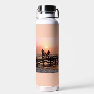 Hart Naam Foto Script Aangepaste Cadeau Waterfles