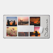 Hart Naam Foto Script Aangepaste Geschenk Bureauma Bureaumat (Keyboard & Muis)