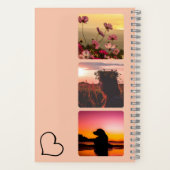 Hart Naam Foto Script Aangepaste Geschenk Notitieb Notitieboek (Achterkant)