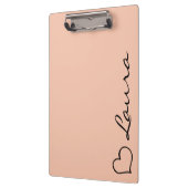 Hart Naam Script Custom Geschenk Klembord (Links)