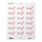 Hart naar mijn verzendlabel voor Soul Etiket (Full Sheet)