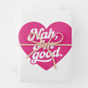 Hart Nah Het Gaat Goed Anti Valentijnsdag Single B Inpakpapier Vel