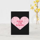 Hart Nah Ik Ben Goed Anti Valentijnsdag Single Bew Kaart (Gele Bloem)