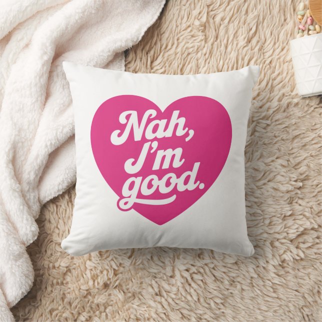 Hart Nah Ik Ben Goed Anti Valentijnsdag Single Bew Kussen (Deken)