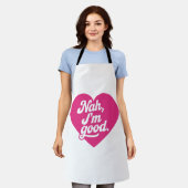 Hart Nah Ik Ben Goed Anti Valentijnsdag Single Bew Schort (Gedragen)