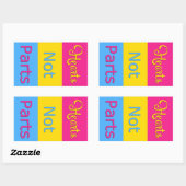 Hart Niet Delen Pansexual Pride Sticker (Vel)
