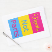 Hart Niet Delen Pansexual Pride Sticker (Envelop)