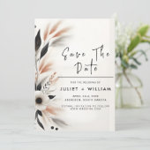 Hart Niets Fancy Gewoon Liefde Leuk Bruiloft Save The Date (Staand voorkant)