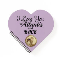 Hart Notebook - Ik hou van je naar Atlantis en ter